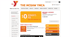 Desktop Screenshot of mcgawymca.org