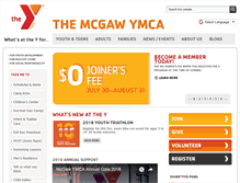 Tablet Screenshot of mcgawymca.org